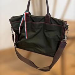 Orobianco 2WAY ビジネスバッグ ナイロン レザー カーキ - メルカリ