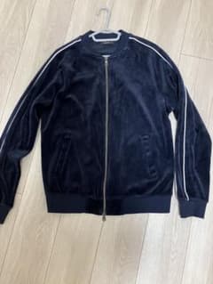 秋服COMME CA ISM ベロアジャケット ネイビー Mサイズのサムネイル