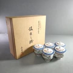 AB792-5/其泉作/ホタル手草花文/汲出し揃/5客 AB792-5/其泉作/ホタル手草花文/汲出し揃/5客 - メルカリ