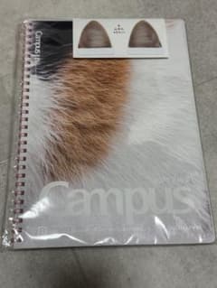 新品　KOKUYO campus ソフトリングノート 猫柄 三毛猫