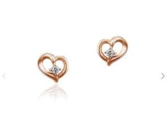値下げ！新品未使用 4℃ハートピアス♡のサムネイル