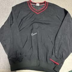 Nike ナイロン Vネックジャケット 黒 90年代のサムネイル