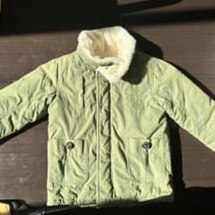ボア付きライトグリーンコートのサムネイル