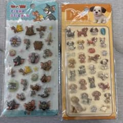 トムとジェリー 犬 立体シール ステッカー 2枚セットのサムネイル