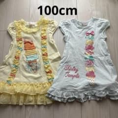 ち*い様 Shirley Temple アイスクリーム柄 半袖 100cm ２点 ち*い様 Shirley Temple アイスクリーム柄 半袖 100cm 2点 - メルカリ