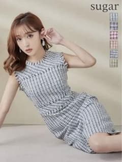 明日削除【ERUKEI エルケイ】 大人気ツイードドレス　sugar【美品】のサムネイル