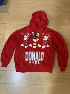 Mickey Family Donald Duck Hoodie (Red)