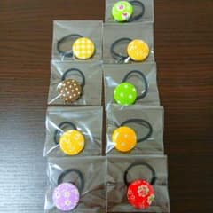 くるみボタン ヘアゴム 9個セット - メルカリ