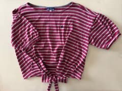 BURBERRY BLUE LABEL ボーダー Tシャツ　裾リボンのサムネイル