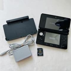 【美品】ニンテンドー3DS クリアブラック付属:タッチペン SD バッテリーのサムネイル