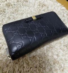 しまじろう様専用☆GUCCIグッチGGシマリボン長財布ブラック☆のサムネイル