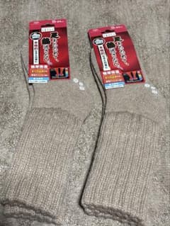 オカモトはくらく極厚保温靴下　 22-24cm　防寒冷え対策 日本製 2足セットのサムネイル