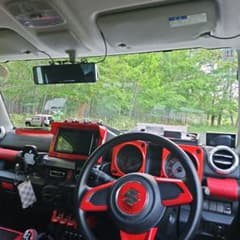早い者勝ち！JB64　新型ジムニー　内装パネルセット赤　一点物　希少レア 早い者勝ち！JB64 新型ジムニー 内装パネルセット赤 一点物 希少レア