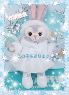 【新品タグ付】新作ステラルー ぬいぐるみバッジ ホワイトウィンタータイム ①のサムネイル