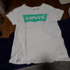 Levi's ホワイト Tシャツ サイズM 【希少】緑のプリントロゴ リーバイスのサムネイル