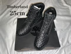 Timberland 6インチ プレミアム 編み込みブラック25cm新品未使用