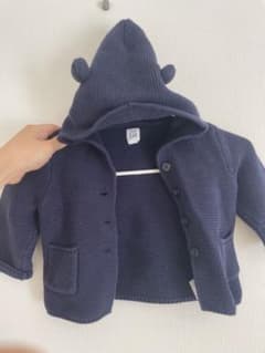 BABY GAP くまさんニットパーカーのサムネイル