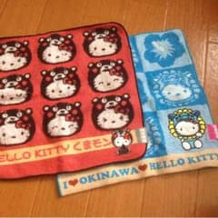 ハローキティ ミニタオル くまモンのサムネイル