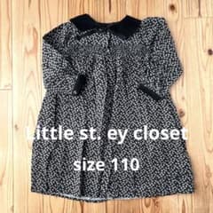 Little st. ey closet ティペット付花柄ワンピース　110cmのサムネイル