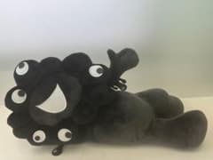 ミャクミャクくじ 2等】ミャクミャク 寝そべりぬいぐるみ(ブラック