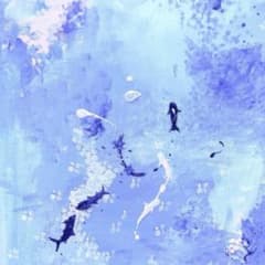 絵画 原画 一点物 インテリア アート 海 サメのサムネイル