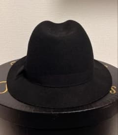 LANVIN フェルトハット ブラック サイズ59 フランス 送料込み ランバン LANVIN フェルトハット ブラック サイズ59 フランス 送料込み ランバン