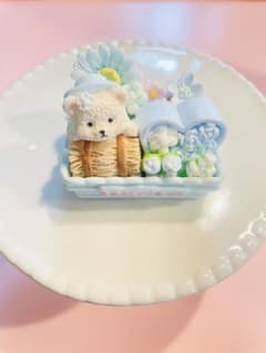 ミニスクイーズ　スクイーズ　くま　花のサムネイル