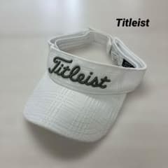 Titleist ゴルフ サンバイザー ホワイト - メルカリ