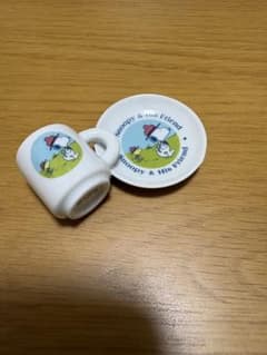 スヌーピー ミニチュア食器 カップ 絵皿 セット 食玩 陶器 - メルカリ