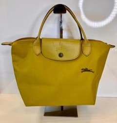 ロンシャンLongchamp ルプリアージュトートバッグ イエローマスタード 
