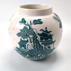 ヴィンテージ陶器　MASON'S メイソンズ　イングランド S079 英国アンティーク メイソンズ MASON'S 壺 花瓶 陶器 - メルカリ