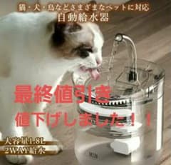 ペット給水器 自動給水器 猫 犬 水飲み 環式給水器 活性ル 超静音のサムネイル