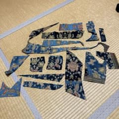 バレンタインブルー　端切　ハギレのサムネイル
