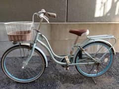 大阪 引取り 自動ランプ付き 自転車 22インチ 水色のサムネイル