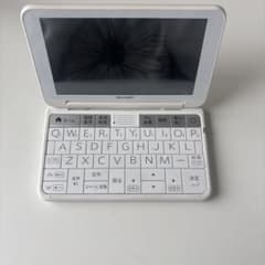 SHARP 電子辞書 ホワイト QWERTY配列 - メルカリ