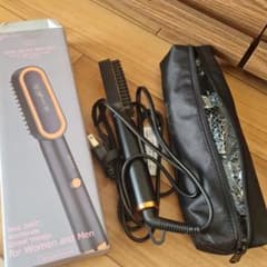 ヒートブラシヘアアイロン イオンブラシ200℃ 美品のサムネイル