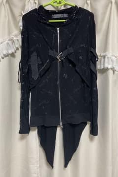 断*能様 h.ANARCHY ジップアップパーカー ベルト装飾 断*能様 h.ANARCHY ジップアップパーカー ベルト装飾 - メルカリ