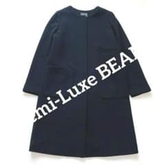 美品】 スピックアンドスパン 梳毛ウールノーカラージャケット 近年