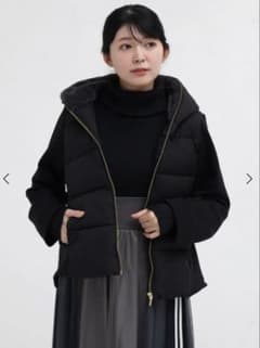 新品】ヤマダヤMEDOCoriginal フェイクファーフードショートブルゾン