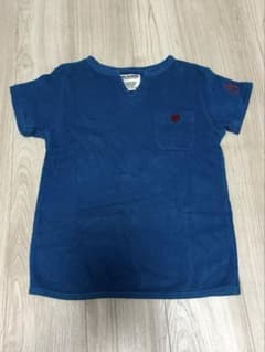 パイル地 半袖Tシャツ ブルーのサムネイル