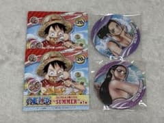 ワンピース コレクション缶バッジ SUMMER 2点セット ロビン - メルカリ