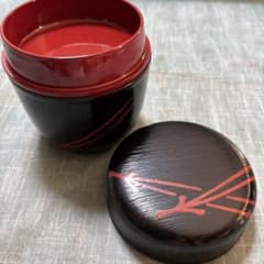 ⭐︎ ヴィンテージ⭐︎ 信玄弁当漆器 二段お弁当箱 なつめ型 昭和