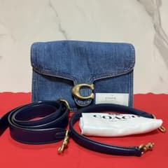 ✨極美品✨ COACH タビー デニム 2way ショルダーバッグ ネイビー 