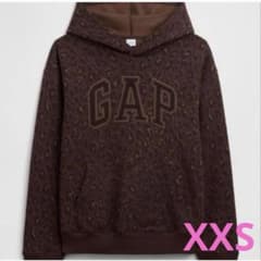 新品未使用　大人気　GAP レオパード柄 パーカー ブラウン XXSのサムネイル