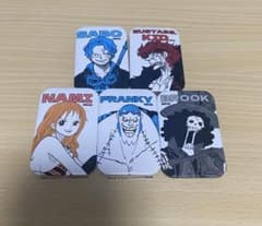ワンピース スクエア缶バッジ セット（サボ・キッド・ナミ・フランキー
