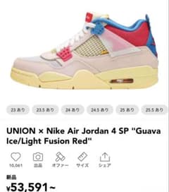 【最終値下げ価格】Nike Air Jordan 4 SP "Guava Iceのサムネイル