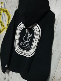 ꫛꫀꪝ極限定 FR2 パーカージップ サークルロゴ Lサイズ XLARGE 黒