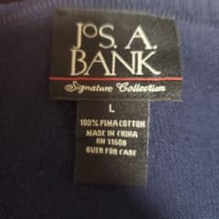JOS. A. BANK ニット ピマコットン L ネイビーのサムネイル