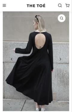 THE TOÉ Queens Backopen Onepiece 黒 S - メルカリ