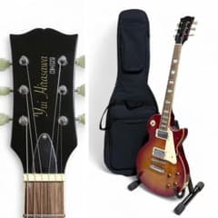 美品 けいおん! ギー太 KLP-Yui 平沢唯 レスポール ギター ギグバック